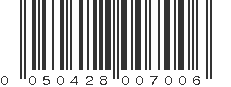 UPC 050428007006