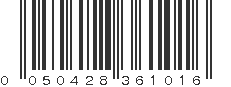 UPC 050428361016