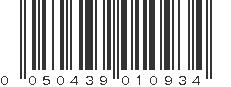 UPC 050439010934