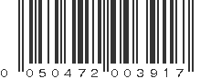 UPC 050472003917