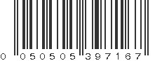 UPC 050505397167