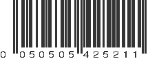 UPC 050505425211