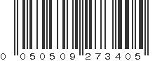 UPC 050509273405