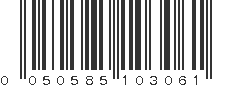 UPC 050585103061