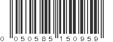 UPC 050585150959