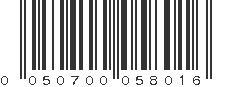 UPC 050700058016