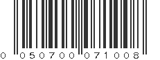 UPC 050700071008