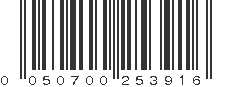 UPC 050700253916