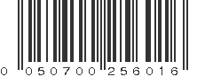 UPC 050700256016