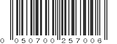 UPC 050700257006