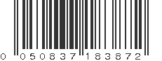 UPC 050837183872