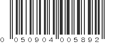 UPC 050904005892