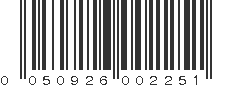 UPC 050926002251