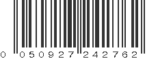 UPC 050927242762