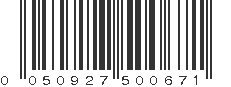 UPC 050927500671