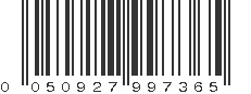 UPC 050927997365