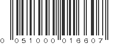 UPC 051000016607