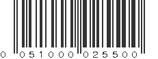 UPC 051000025500