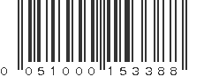 UPC 051000153388