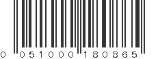 UPC 051000180865