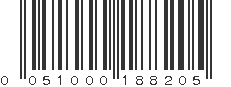 UPC 051000188205