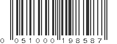 UPC 051000198587