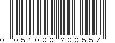 UPC 051000203557