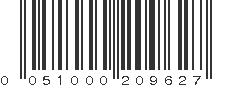 UPC 051000209627