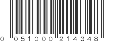 UPC 051000214348