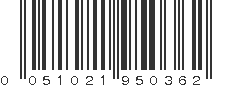 UPC 051021950362