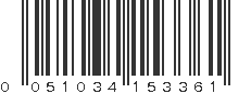 UPC 051034153361