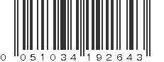 UPC 051034192643