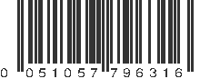 UPC 051057796316