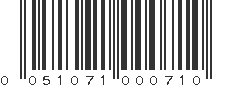 UPC 051071000710