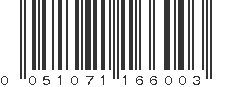 UPC 051071166003