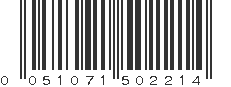 UPC 051071502214