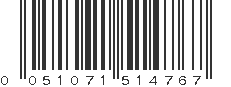 UPC 051071514767