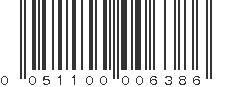 UPC 051100006386