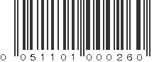 UPC 051101000260