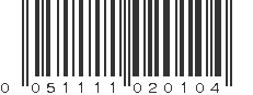 UPC 051111020104