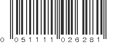 UPC 051111026281