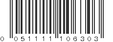 UPC 051111106303