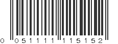 UPC 051111115152