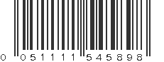 UPC 051111545898