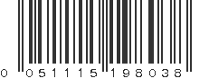 UPC 051115198038