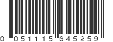 UPC 051115645259