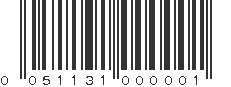 UPC 051131000001