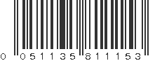 UPC 051135811153