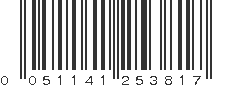 UPC 051141253817