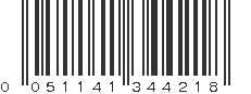 UPC 051141344218